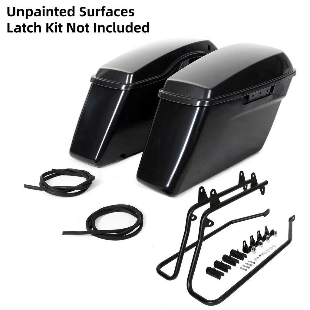 Hard Saddlebags with Conversion Brackets for Harley Heritage Softail