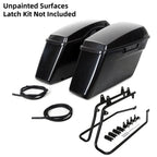 Hard Saddlebags with Conversion Brackets for Harley Heritage Softail