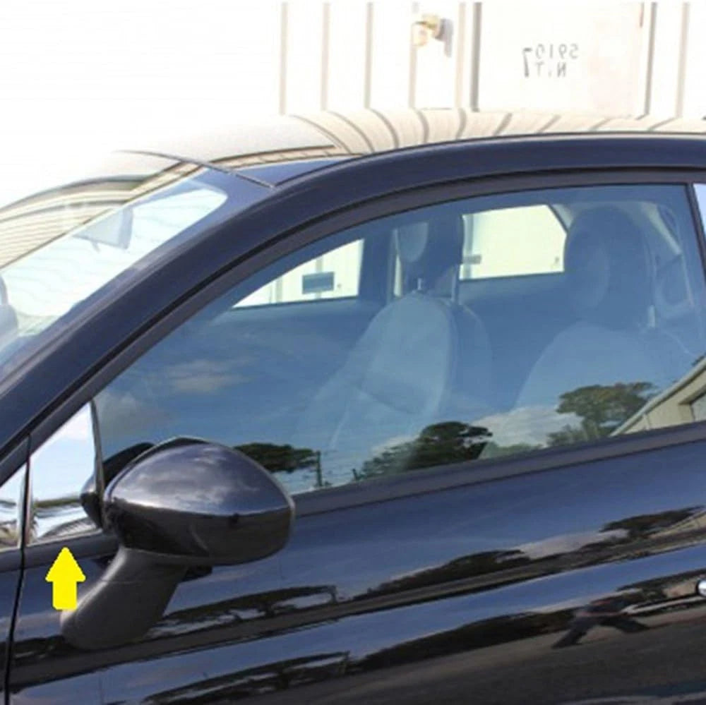 Pillar Post Trim Stainless Steel 6pc for 2012-2019 Fiat 500