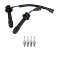 NGK 7mm Wire Set & 4 Nickel Spark Plugs for Kia Sephia/Spectra (1998–2006)