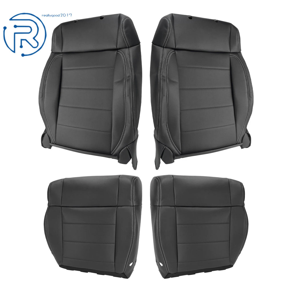 Set of 2 Leather Seat Covers for Jeep Wrangler (2007–2012)