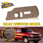 Power Seat Switch Bezel for Chevy GMC Truck (88941684) Neutral Tan Driver Side