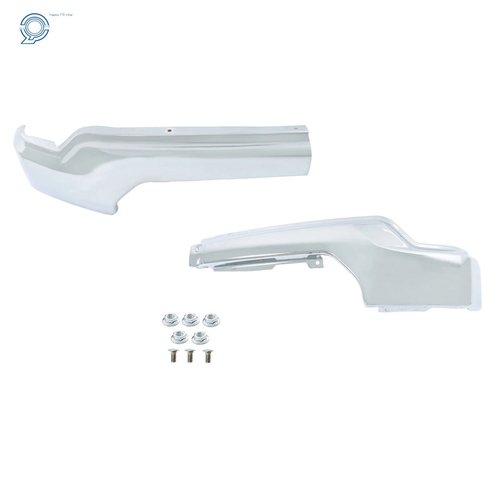 Chrome Steel Split Front Bumper for GMC Sierra 1500 (2019-2021)