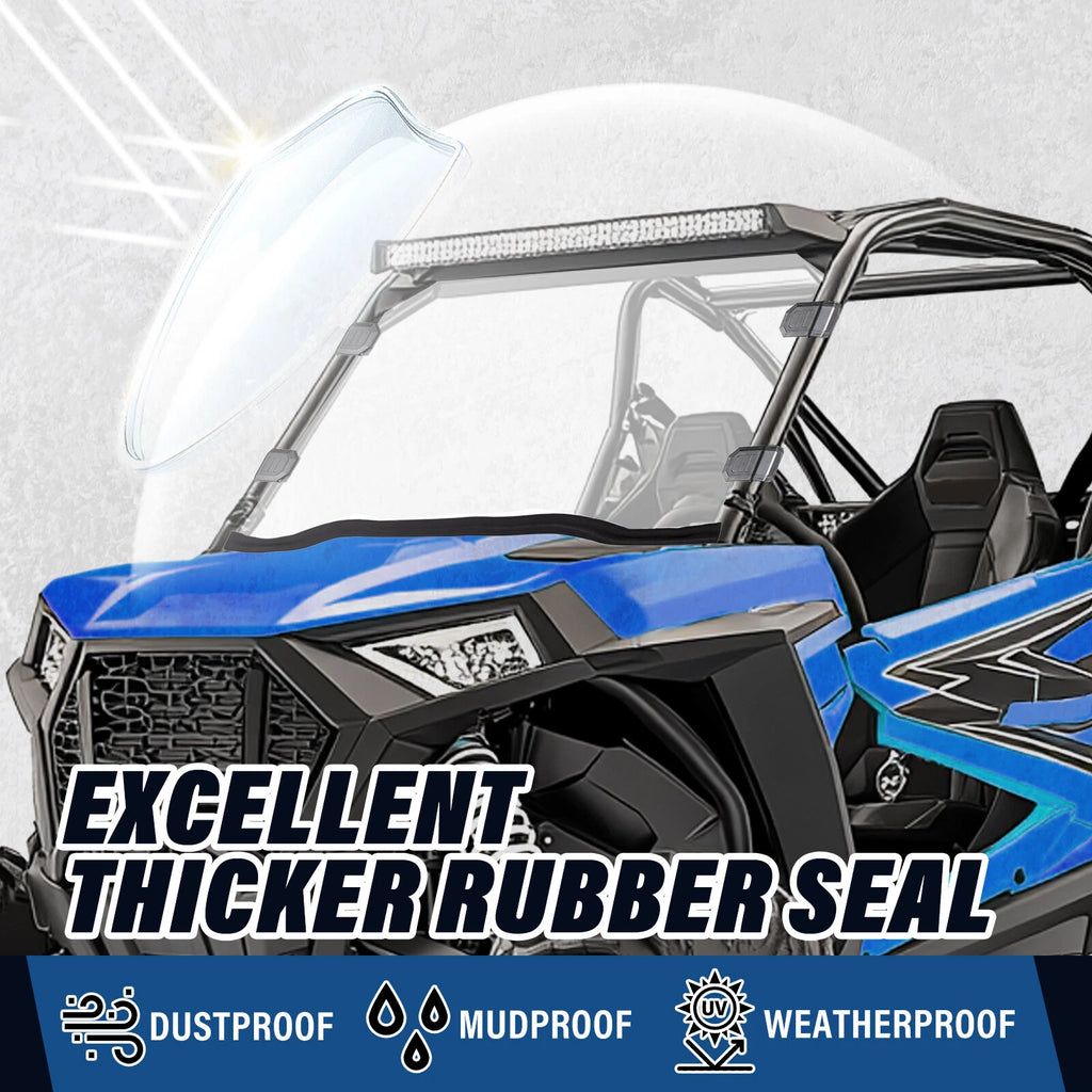 Clear Full Windshield for Polaris RZR 900 S RZR 1000 RZR XP Turbo (2014–2021)