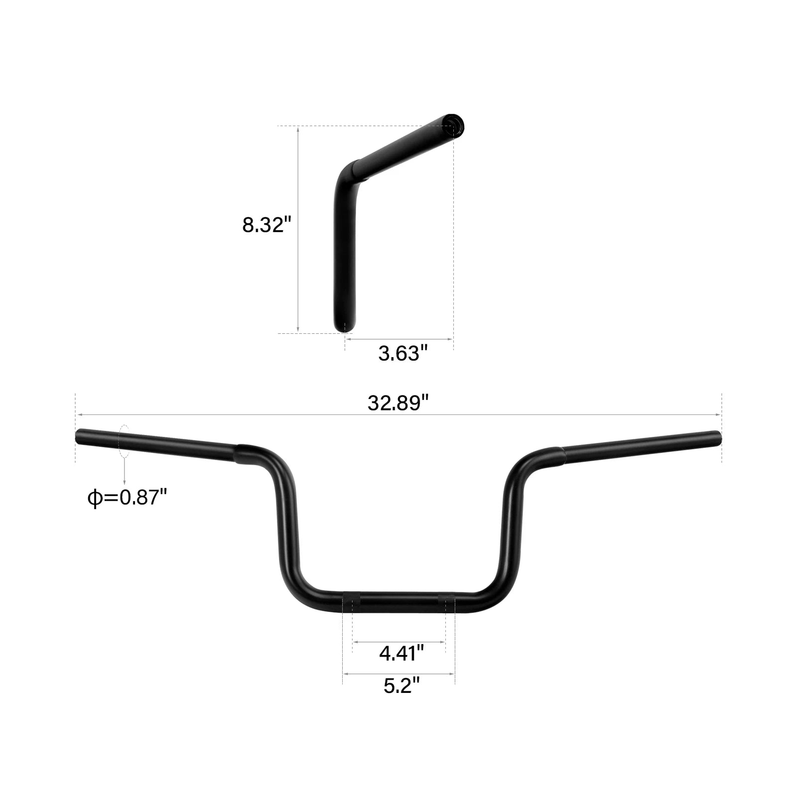 8" Rise 7/8" Handlebar for Harley Sportster S RH1250S Nightster (2021–2023)