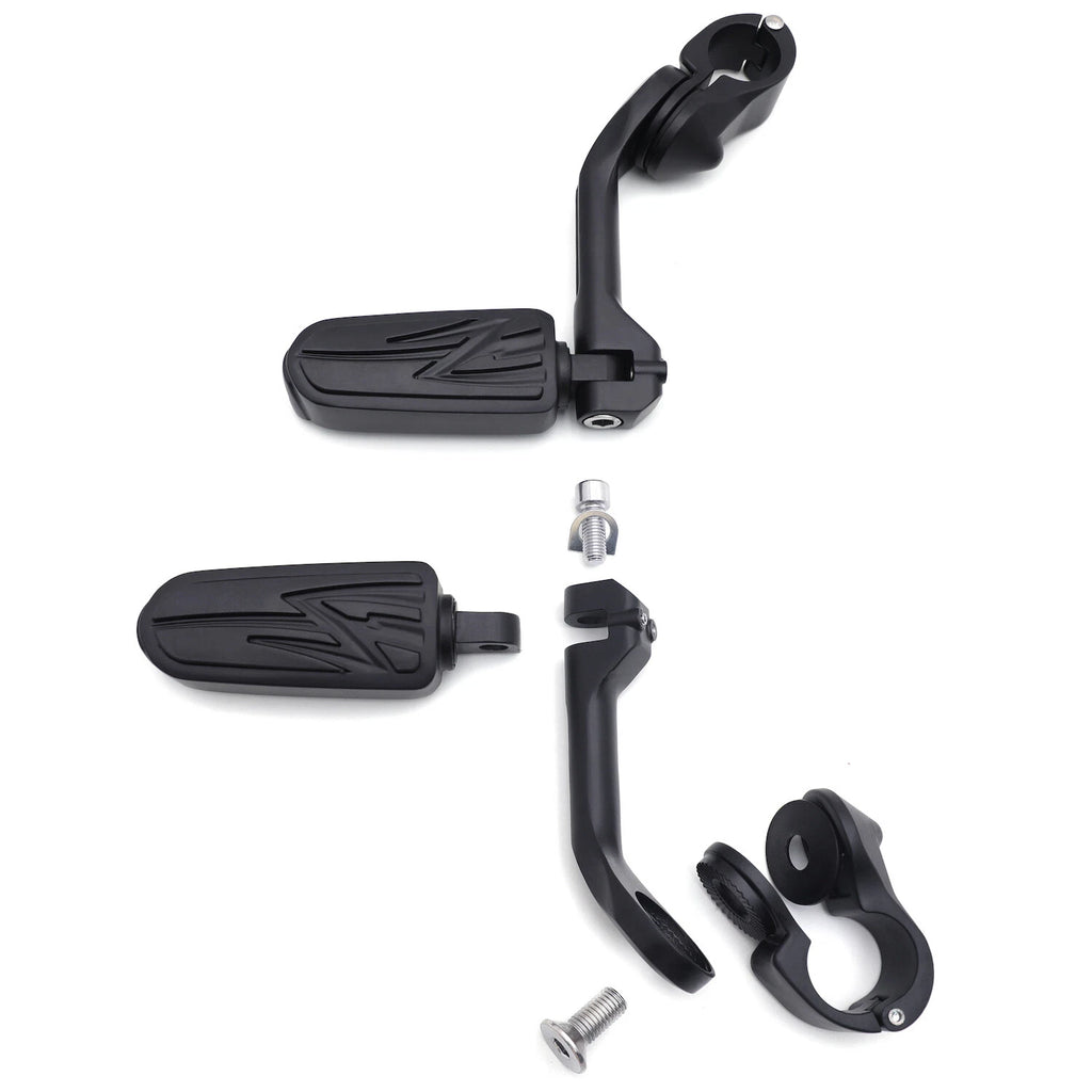 5" Long Foot Peg Kit for Yamaha XV250 XV400 XV535 (1.25" Engine Guard)