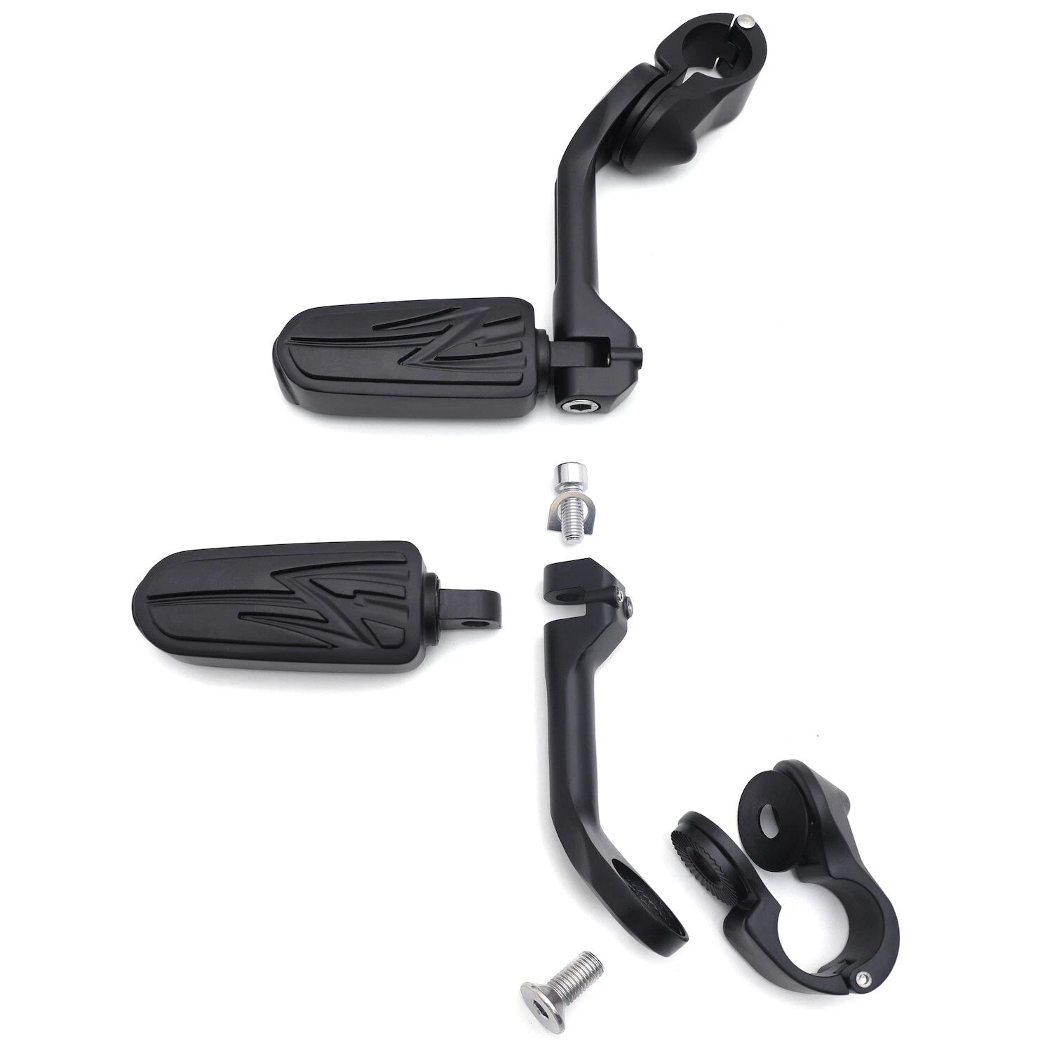 5" Long Foot Peg Kit for Yamaha XV250 XV400 XV535 (1.25" Engine Guard)