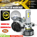2X AUXITO 9003 H4 LED Headlight Bulbs Hi/Low Beam 6000K White