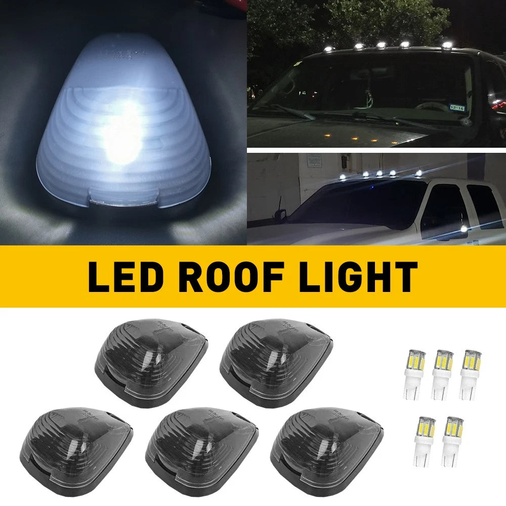 5 Roof Running Light Cab Marker Clear Cover for Ford E-Series (1992–2016)