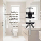 Stainless Steel Toilet Tank Bolts Replacement Kit (Rust Resistant)