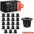 20Pcs Nylon Front Bumper Apron Nut Retainer Clips for Nissan 