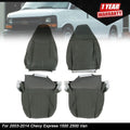 Set of 2 Leather Seat Covers for Chevy Express 1500 2500 Van (2003–2016)