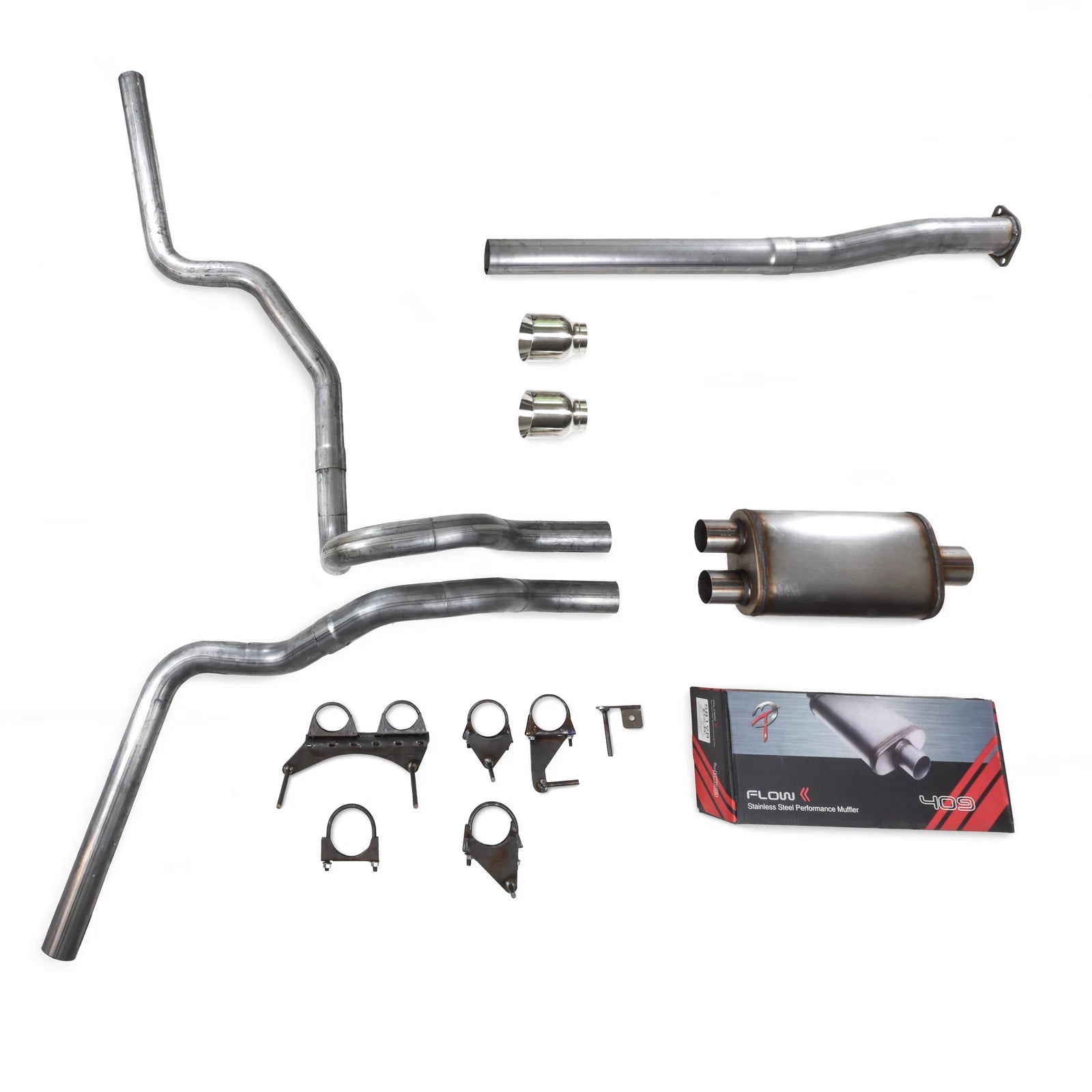 Dual Exhaust Kit for Toyota Tacoma (2016–2023) 2.5" Stainless Steel