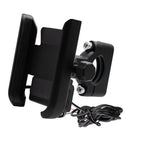 Universal Motorcycle Cell Phone Holder for Handlebar with USB Charging