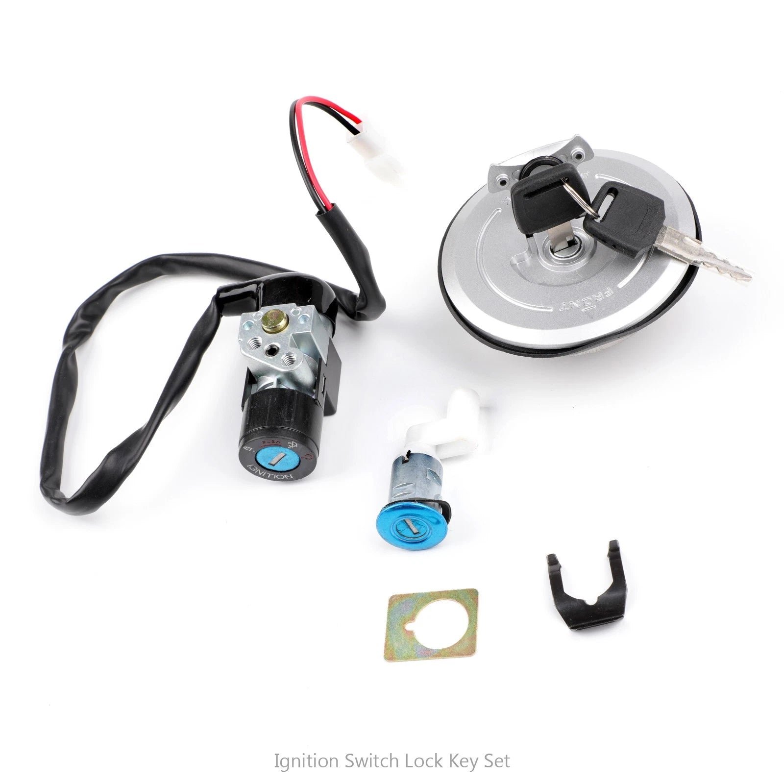 Ignition Switch Fuel Gas Cap Seat Lock Key Set for Honda CBR125R (2004–2010)