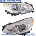 Set of 2 Chrome Halogen Headlights for Subaru Legacy Outback (2015–2017)