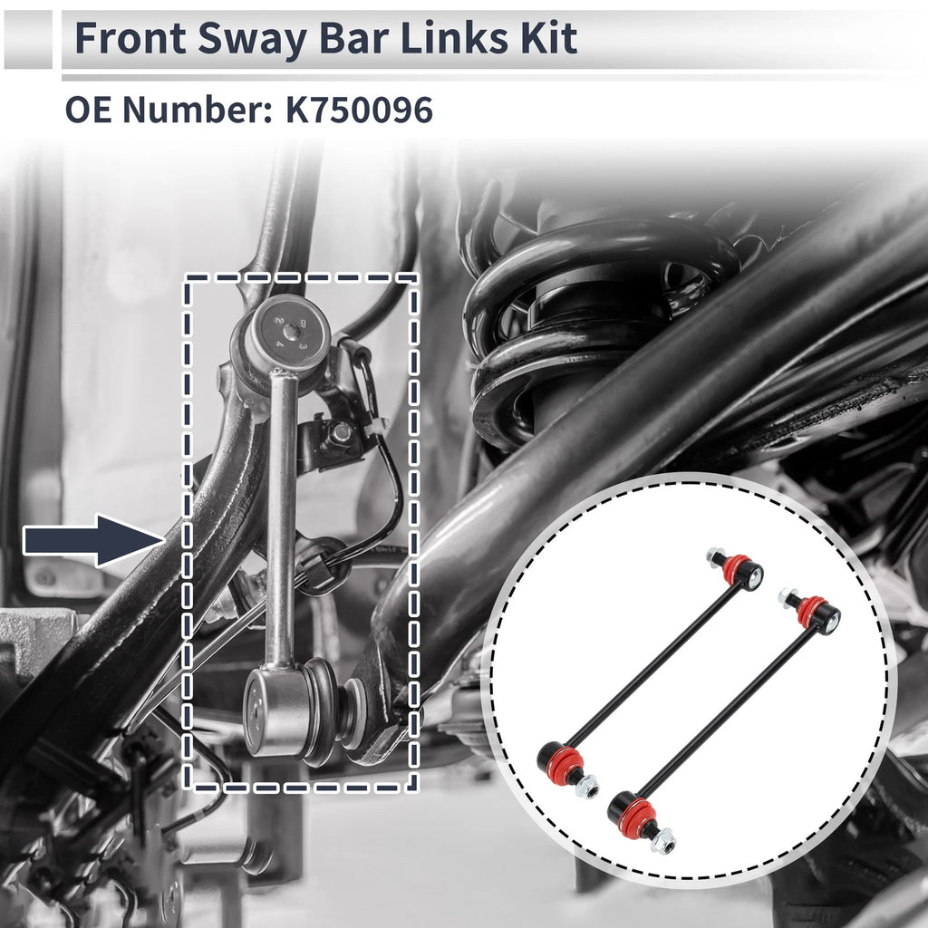 Set of 2 Front Stabilizer Bar Links for Nissan Sentra (2007–2012) No.K750096
