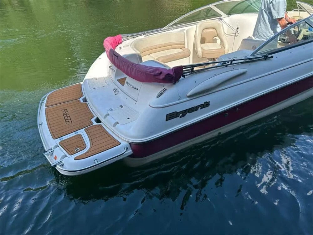 EVA Foam Cockpit Mat for Bryant 234 (2004) - Faux Teak Deck Floor Pad