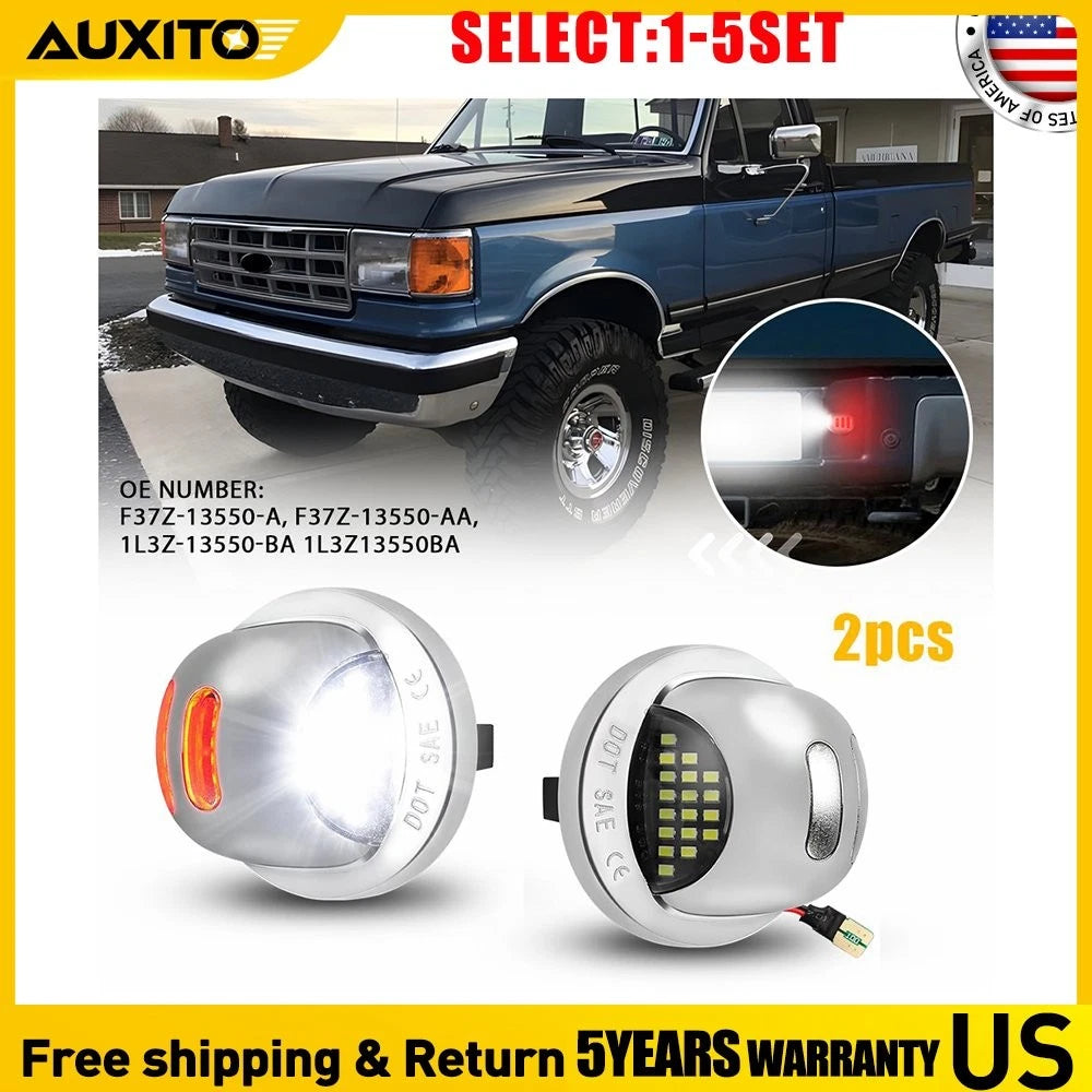 Chrome ED License Plate Light for Ford F150 F250 (2012–2020)