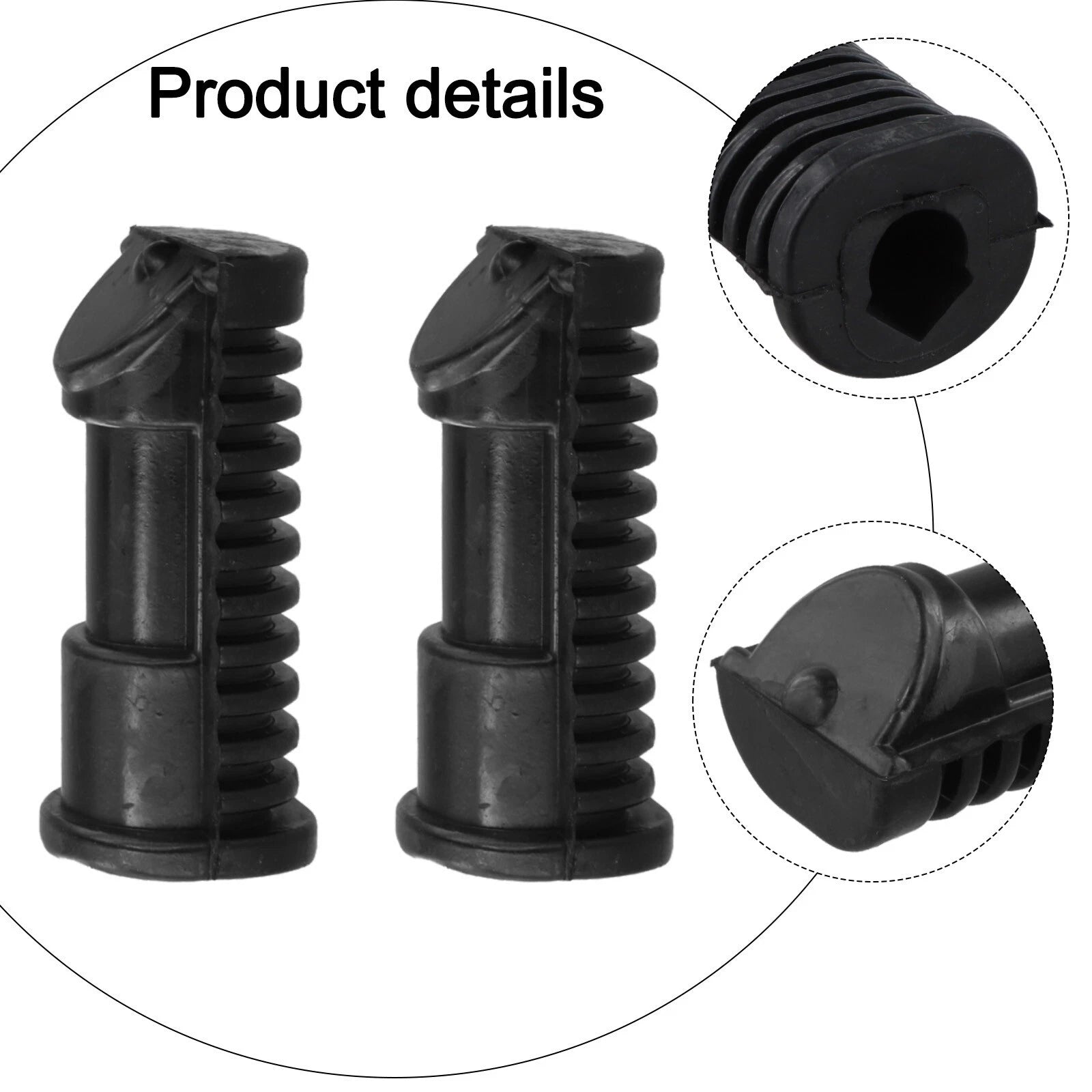 Foot Peg Rest Set of 2 Rubber for Honda CA/CB/CL/CT/SL/SS/CL90/SL90/CT90 (1965–1979)