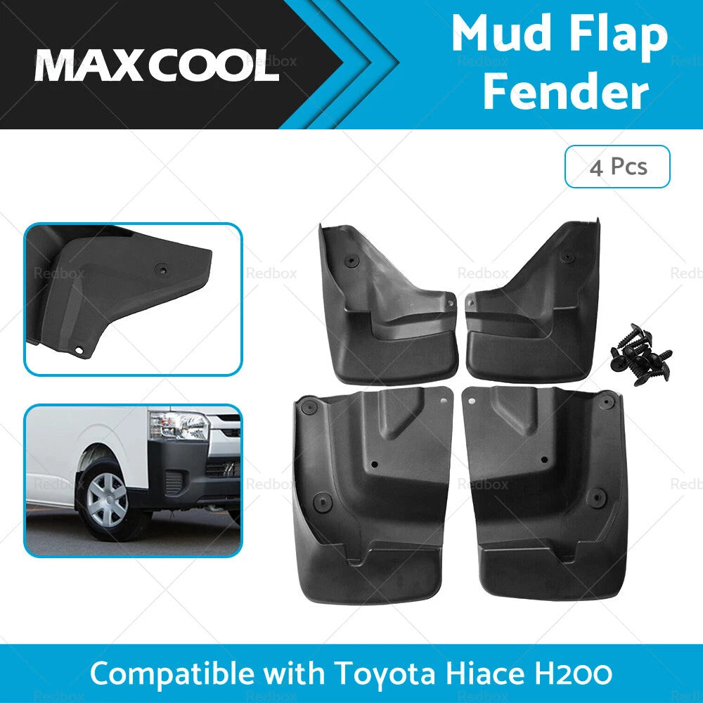 4X Splash Guard Mud Flap for Toyota Hiace H200 (2005–2019)