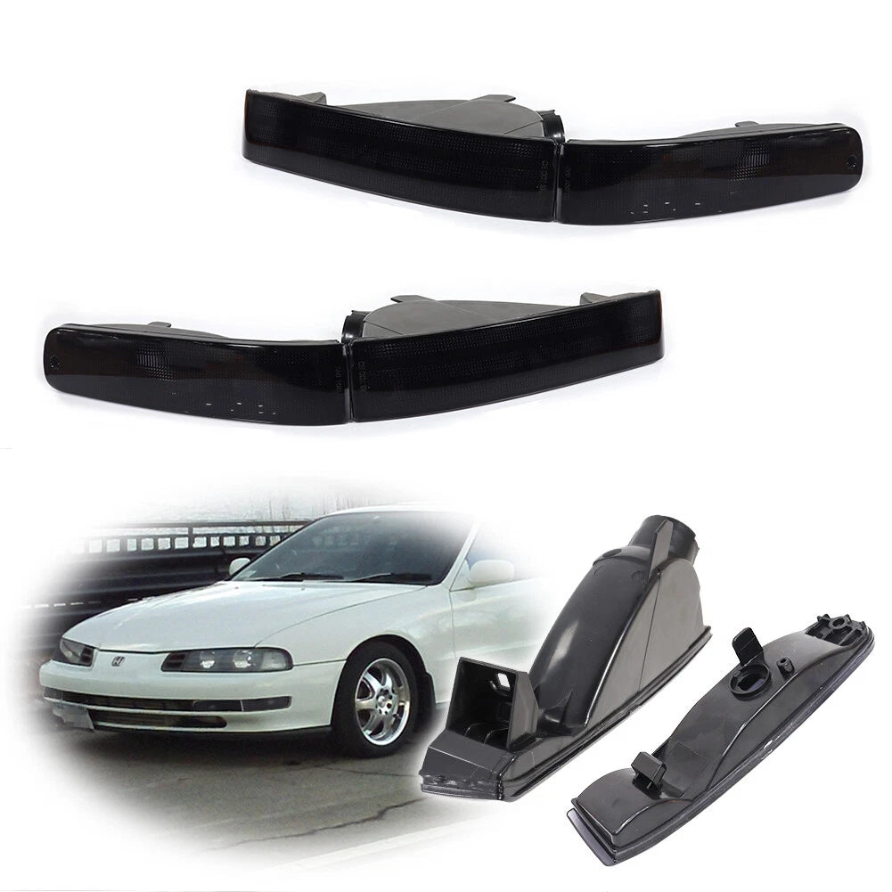 Set of 4 Smoked Bumper Lights for Honda Prelude (1992–1996)