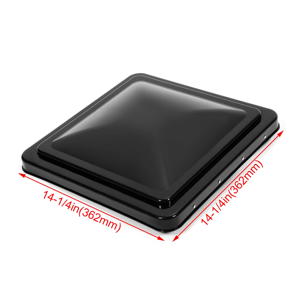 14" x 14" RV Replacement Roof Vent Cover Black (Camper Trailer Vent Cover)