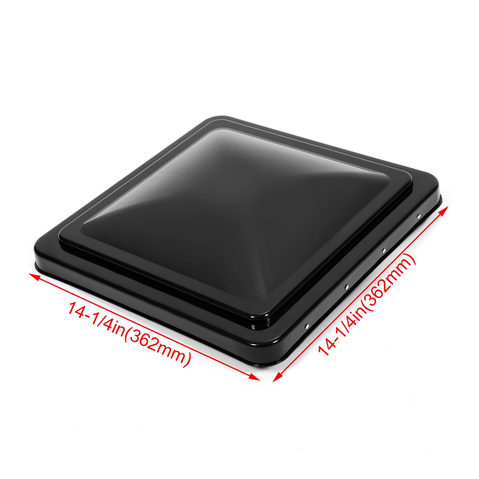 14" x 14" RV Replacement Roof Vent Cover Black (Camper Trailer Vent Cover)