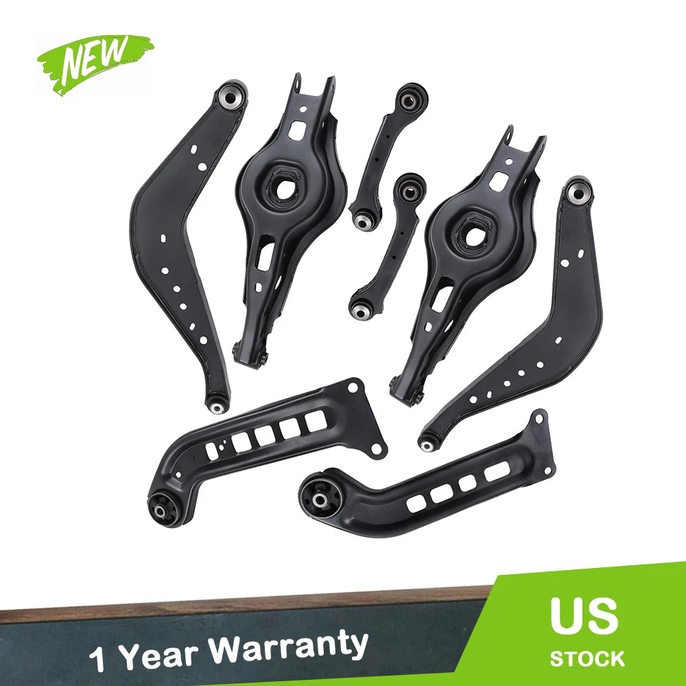 Set of 8 Control Arms with Bushings for Chevrolet Malibu (2016–2023)