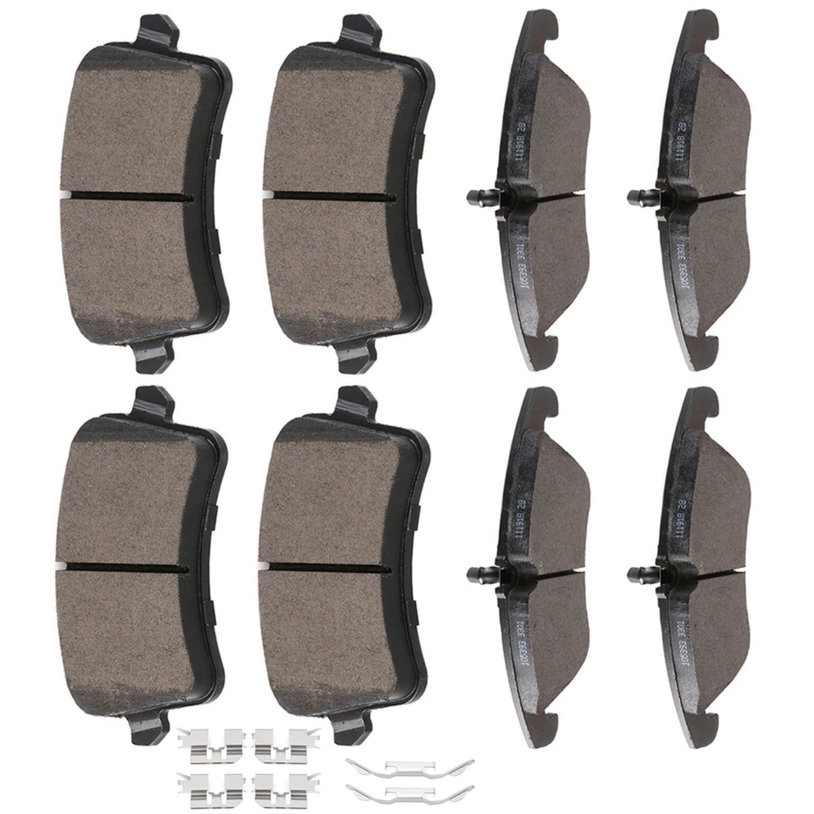 Set of 4 Metallic Brake Pads for Audi A4 Quattro A5 Q5 S4 S5
