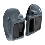Lower Vented Fairings for Harley Touring 2014-2023 Gunship Gray