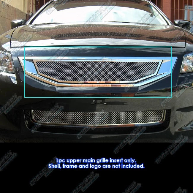 Stainless Steel Chrome Mesh Grille Insert for Honda Accord Coupe (2008–2010)