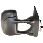 Towing Mirror Set for Ford E-350 Super Duty (2002–2008) Power Textured Black