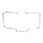 Chrome/Black Saddlebag Guard Rail Crash Bar for Harley FLST FLSTC (2000-2017)
