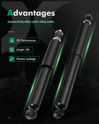 Set of 4 Shocks Struts for Ford E-150 Econoline (1992–2006)
