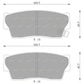 Front Disc Brake Pads Set for Suzuki Vitara (1988-1998)