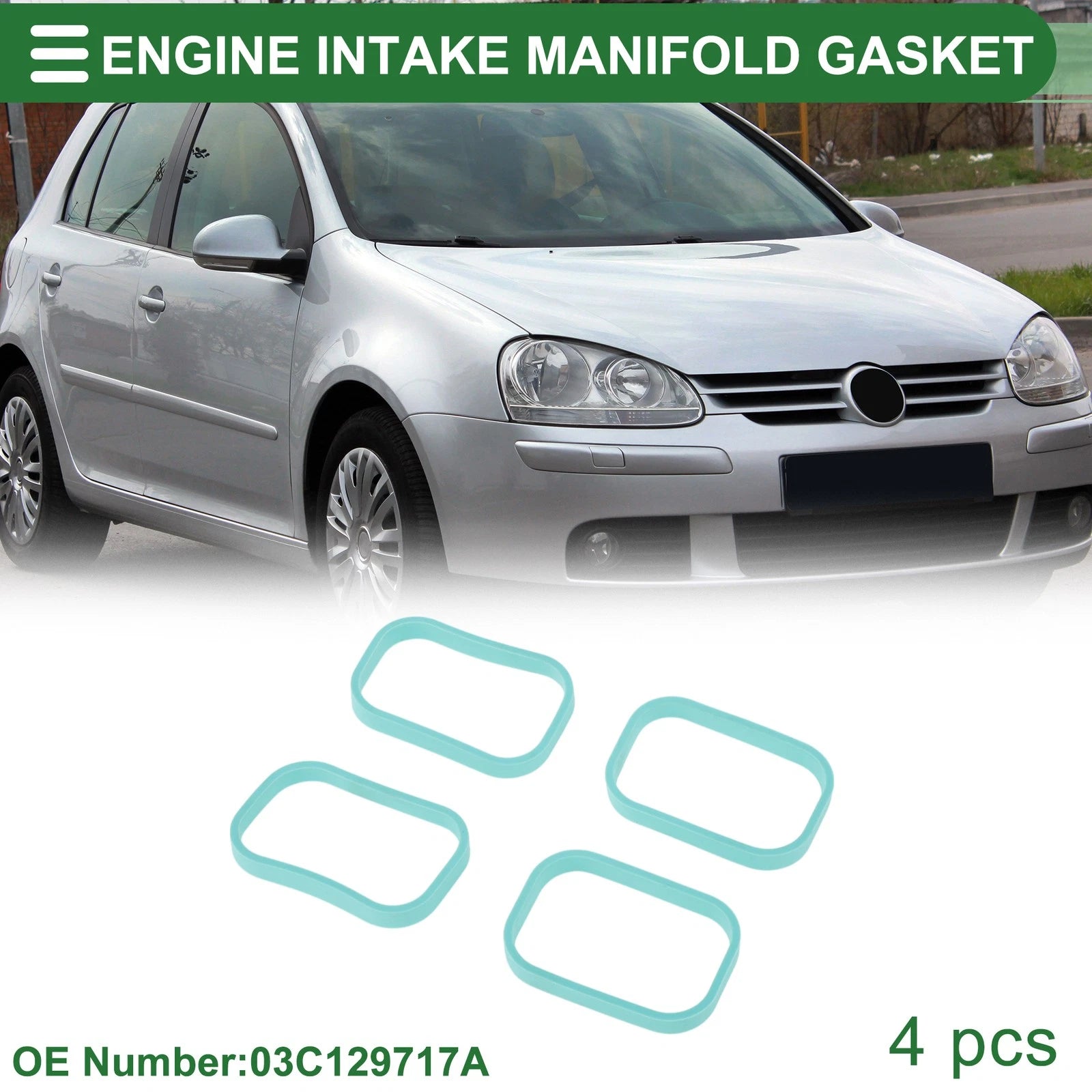 Engine Intake Manifold Gasket for Volkswagen Golf (2009–2014) No. 03C129717A