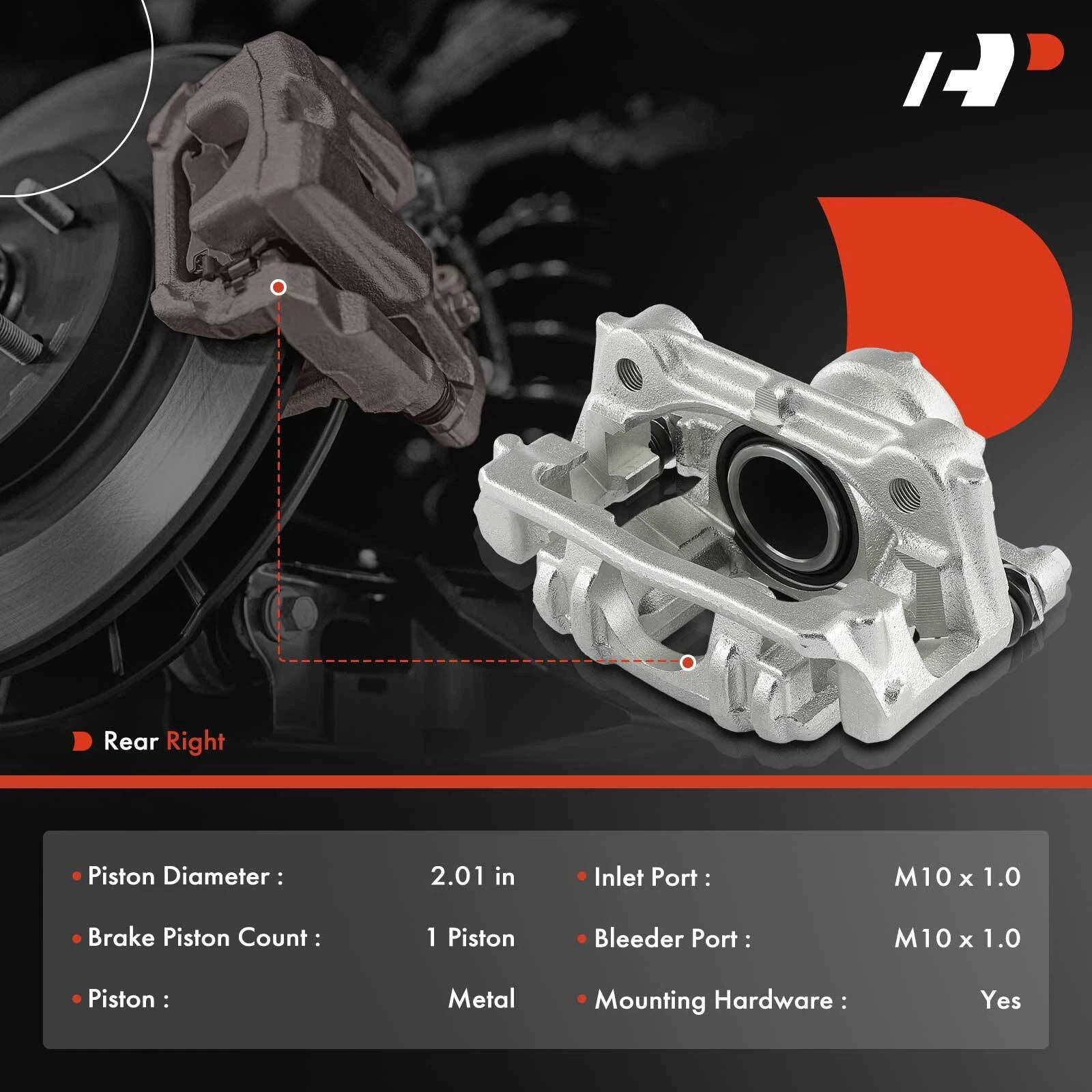 Rear Right Brake Caliper for Mercedes-Benz Sprinter 3500 (2010–2018)