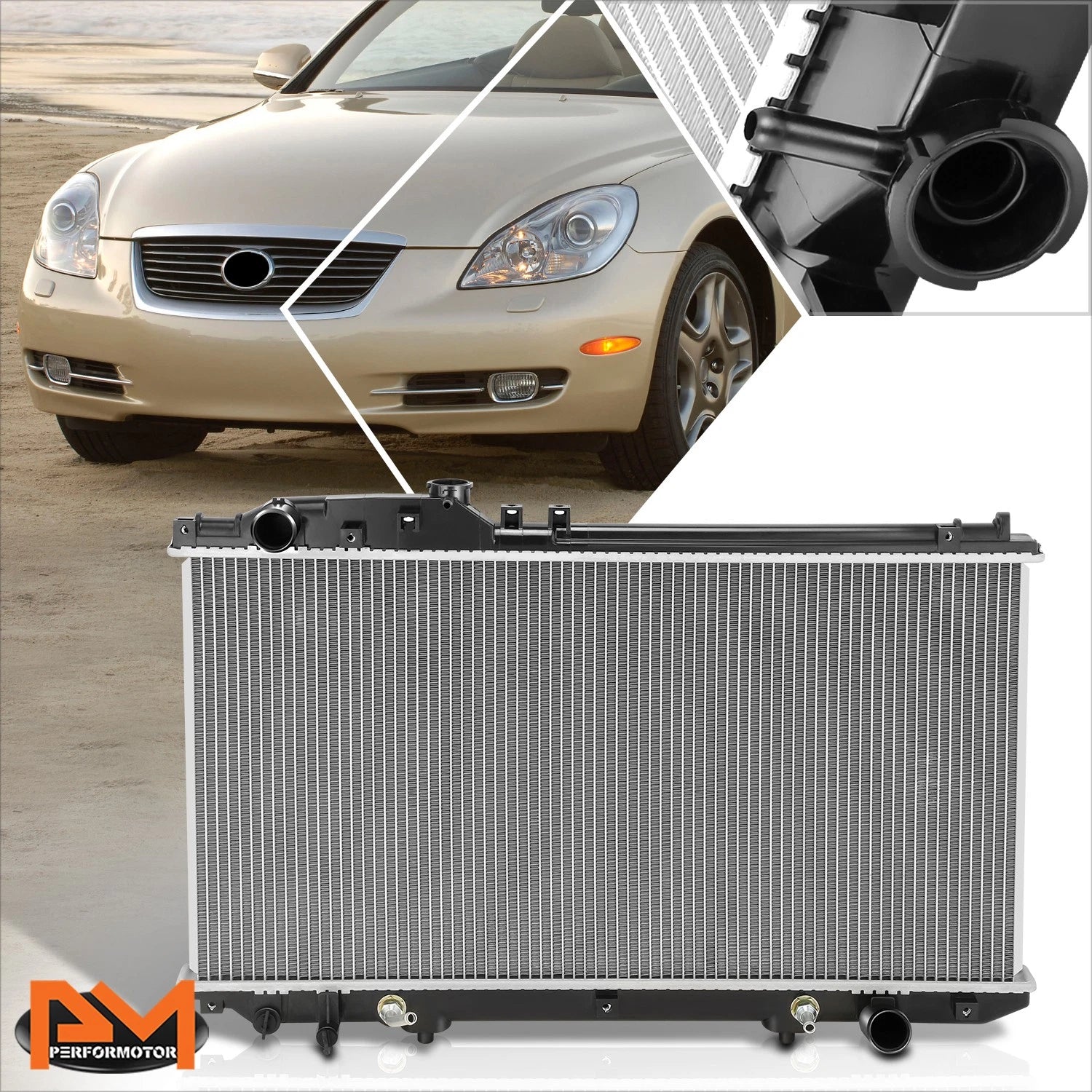 Full Aluminum Core Cooling Radiator for Lexus SC430 (2002–2010) DPI-2575