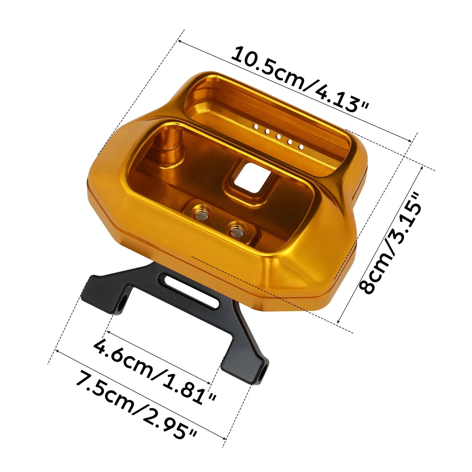 Handlebar Riser Gauge Mounting Bracket for Harley Softail Fat Bob (2018–2025)
