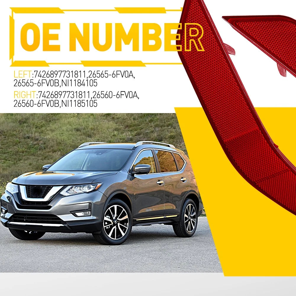 Rear Bumper Reflector for Nissan Rogue (2017â2020)