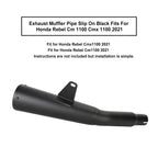 Exhaust Muffler Pipe Slip On Black for Honda Rebel CM1100 (2021–2023)