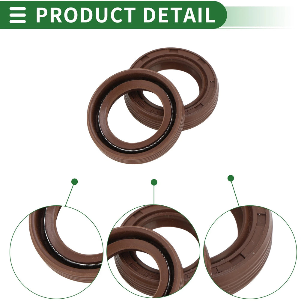 Oil Seal FKM Rubber 20x30x7mm for Various Models (5 Pcs)