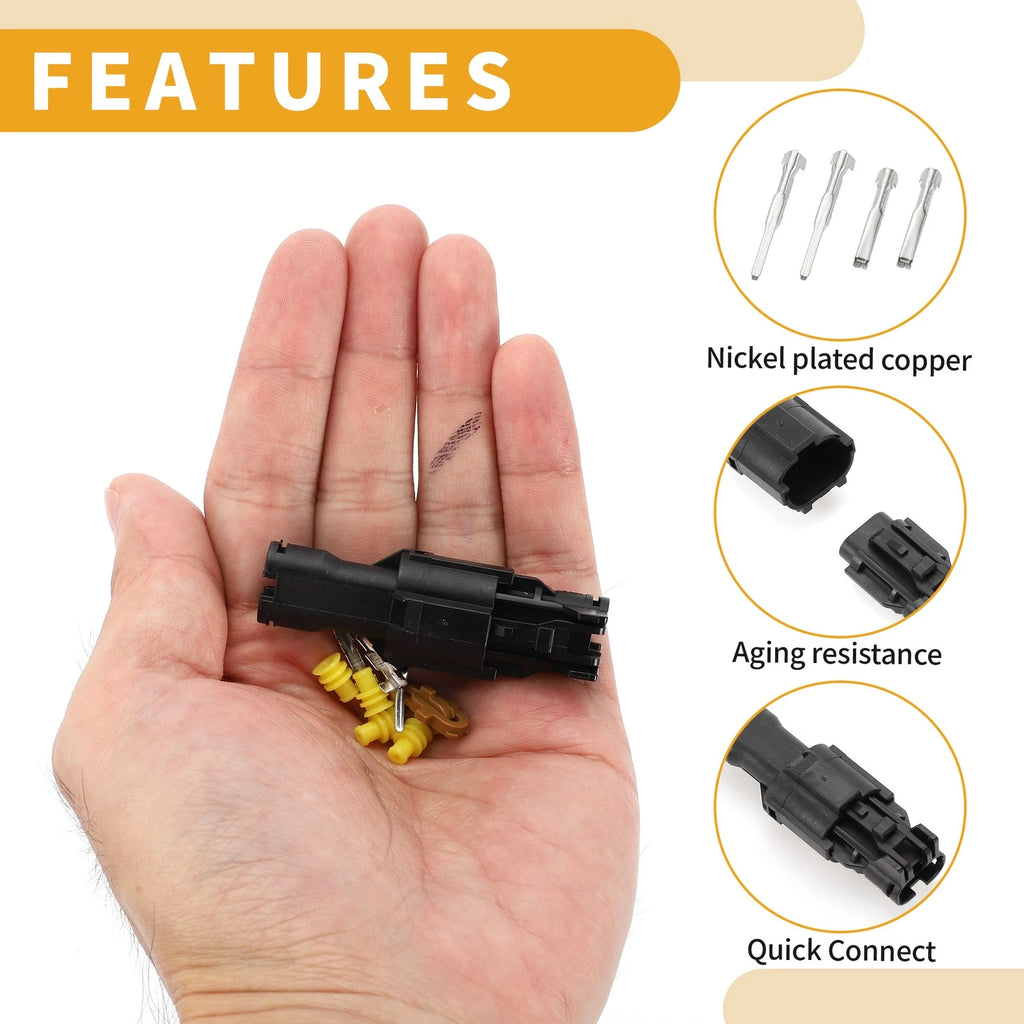 2 Pin Fog Lamp Connector Plug for Volkswagen 