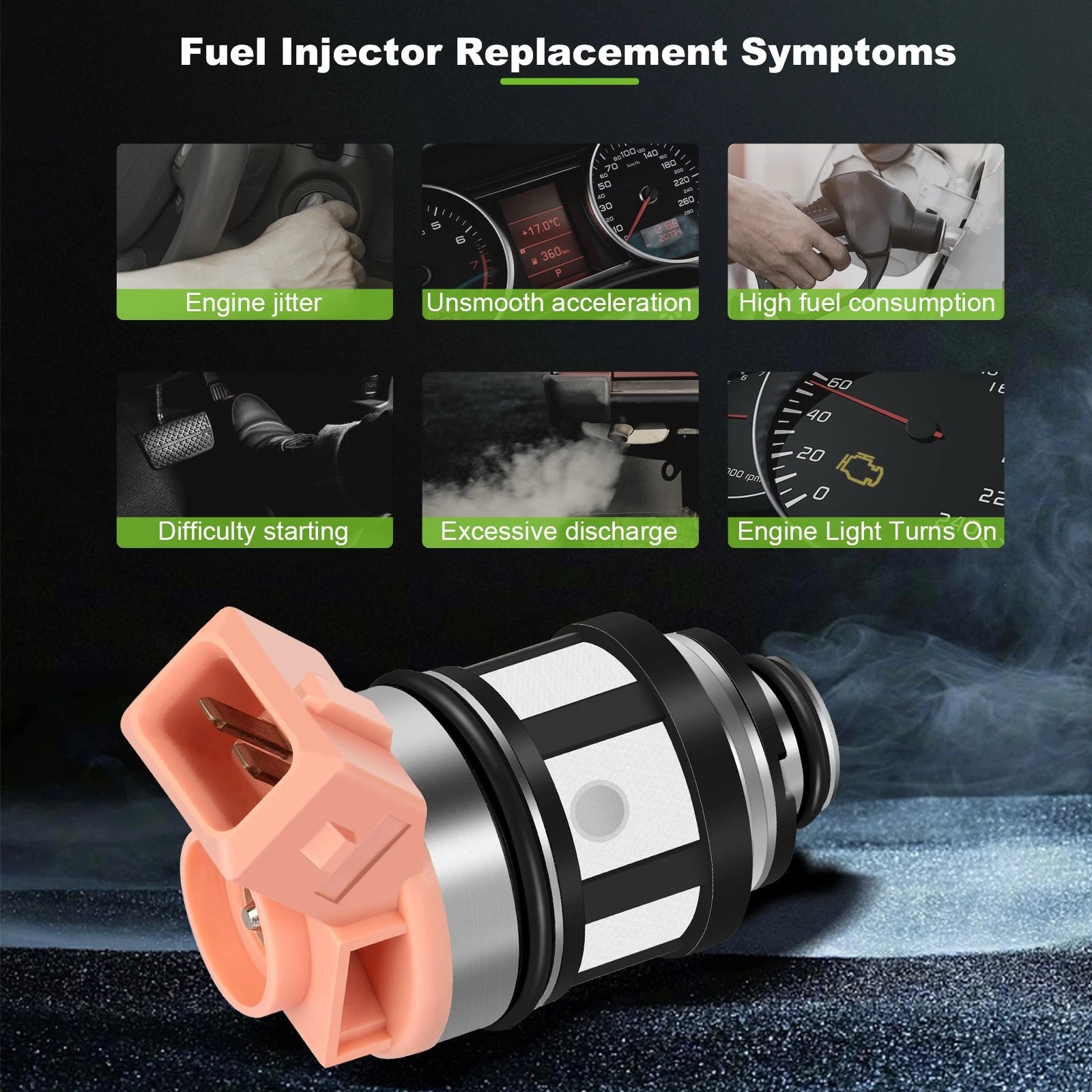 Fuel Injector for Nissan Quest (1993–1995) & D21 Pickup (1990–1994) 3.0L