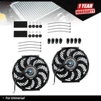 2X 12" Electric Radiator Cooling Fans for Universal Fit