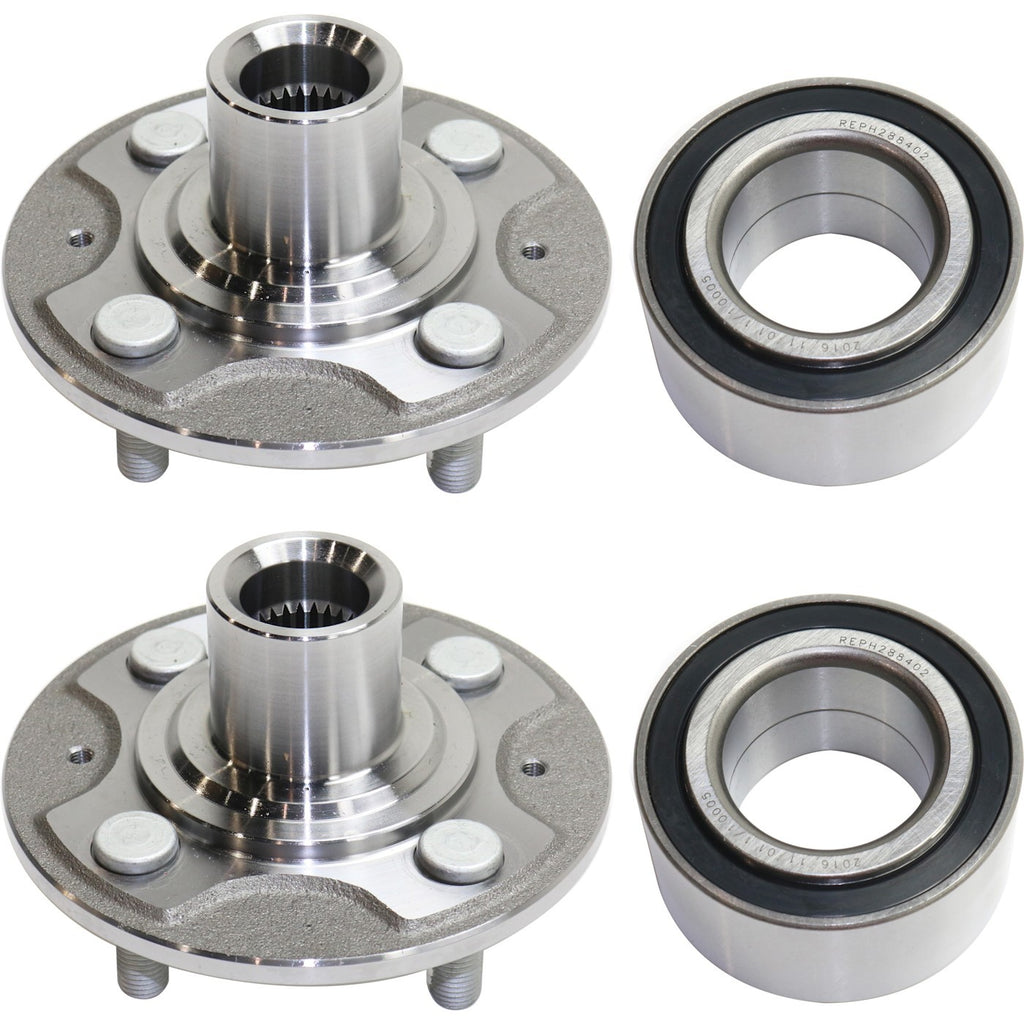 2X Wheel Hubs for Honda Civic (Front Driver & Passenger Side)