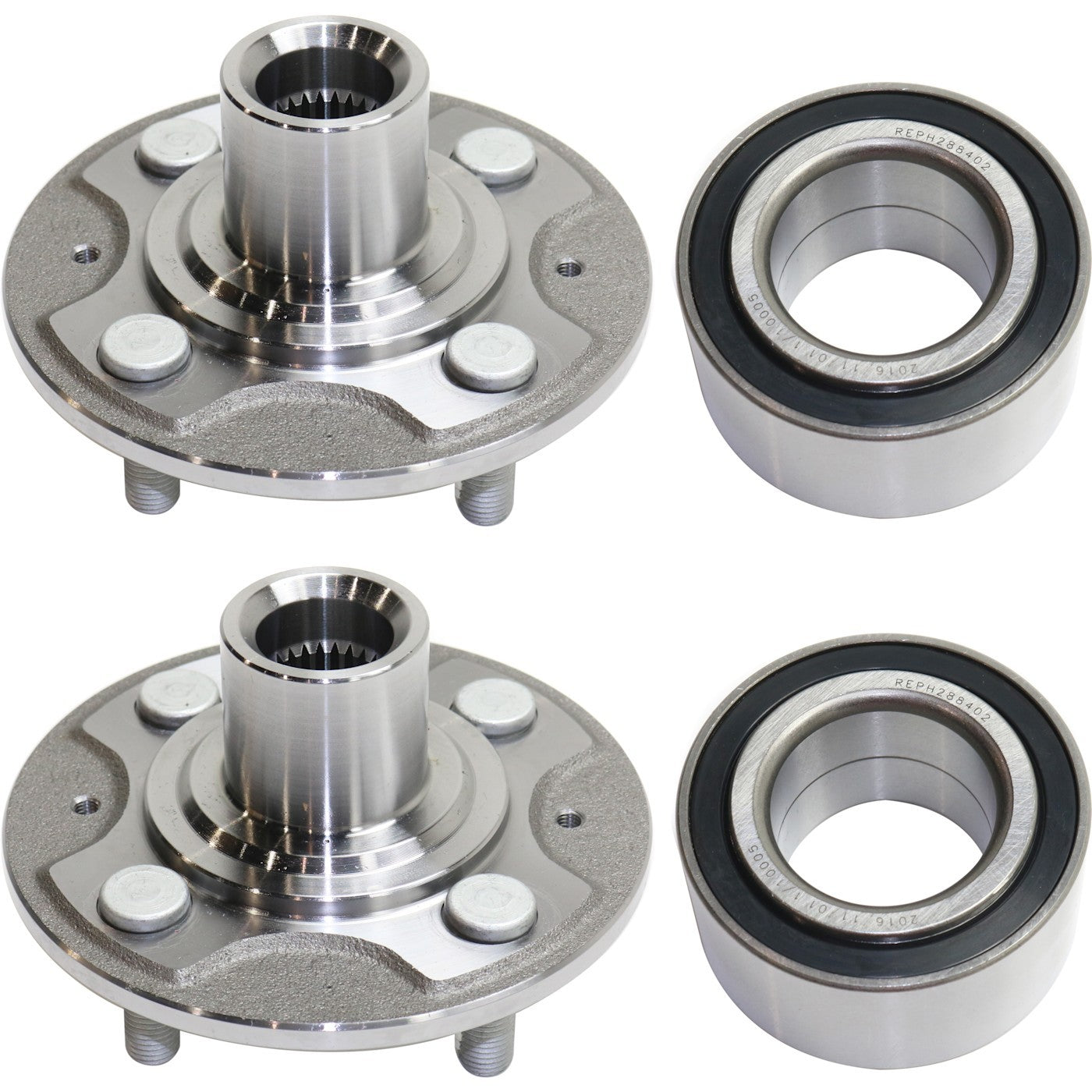 2X Wheel Hubs for Honda Civic (Front Driver & Passenger Side)