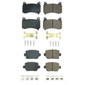 PowerStop Front & Rear Ceramic Disc Brake Pads Kit for Tesla Model 3 (2017–2023)