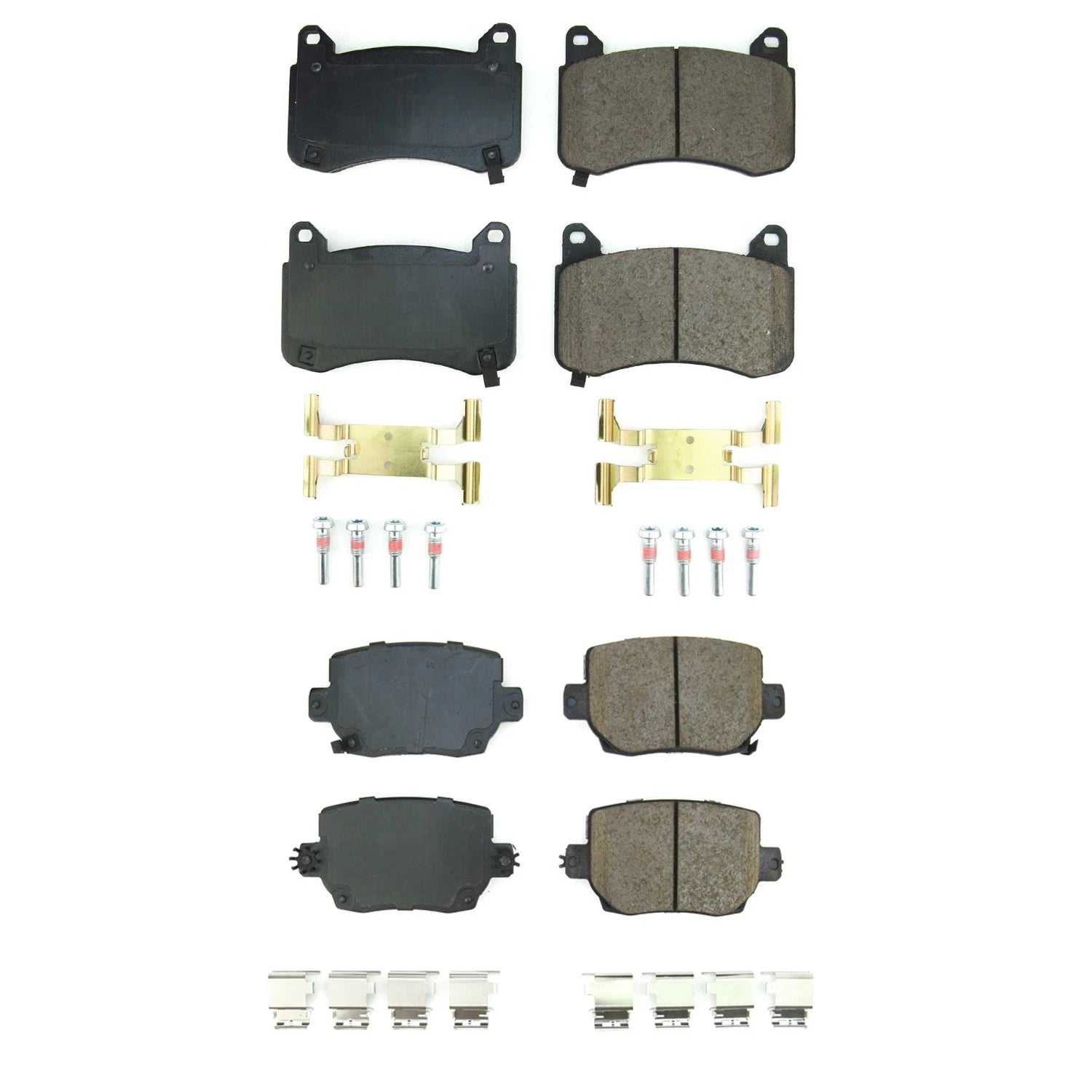 PowerStop Front & Rear Ceramic Disc Brake Pads Kit for Tesla Model 3 (2017–2023)